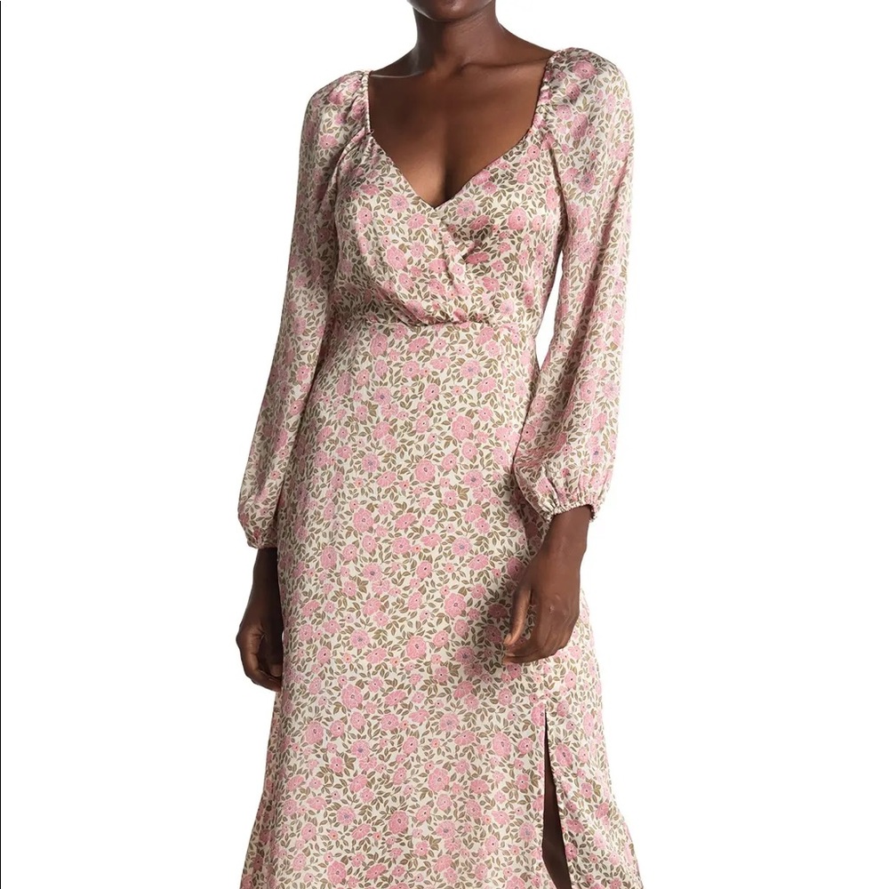 All in Favor midi floral dress
